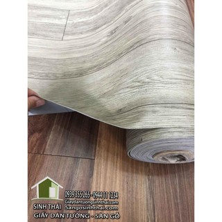 Combo 45m2 simili trải sàn vân gỗ màu xám