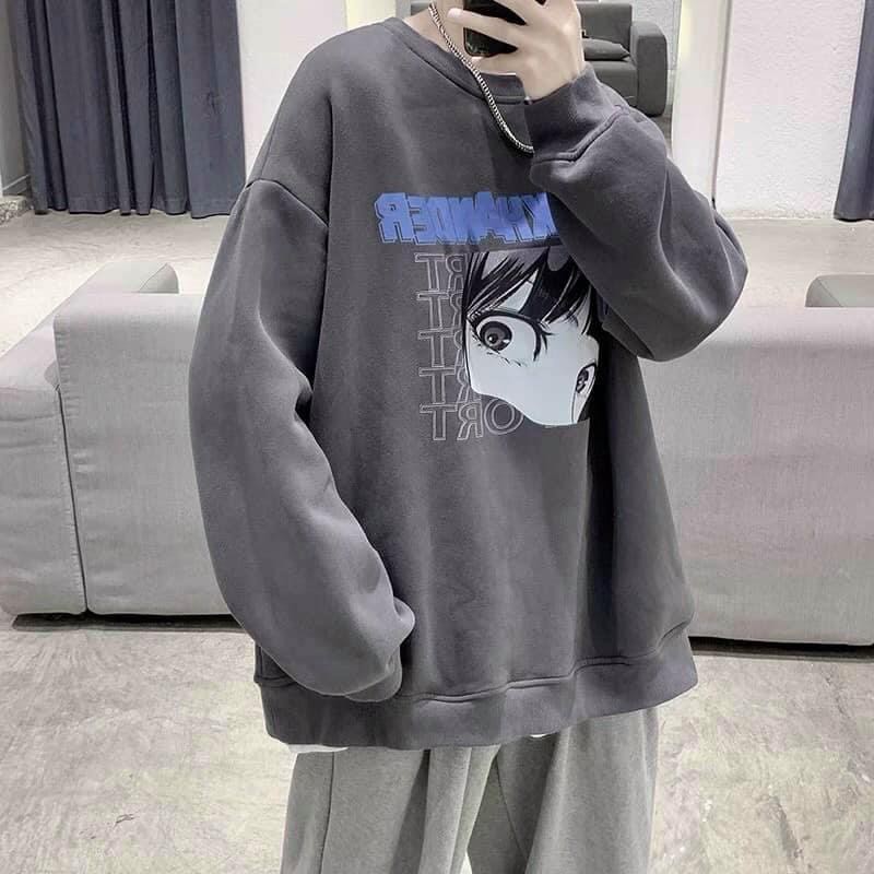 Áo thun dài tay form rộng hình Cô gái Backhander_Áo unisex dài tay thu đông basic, cá tính