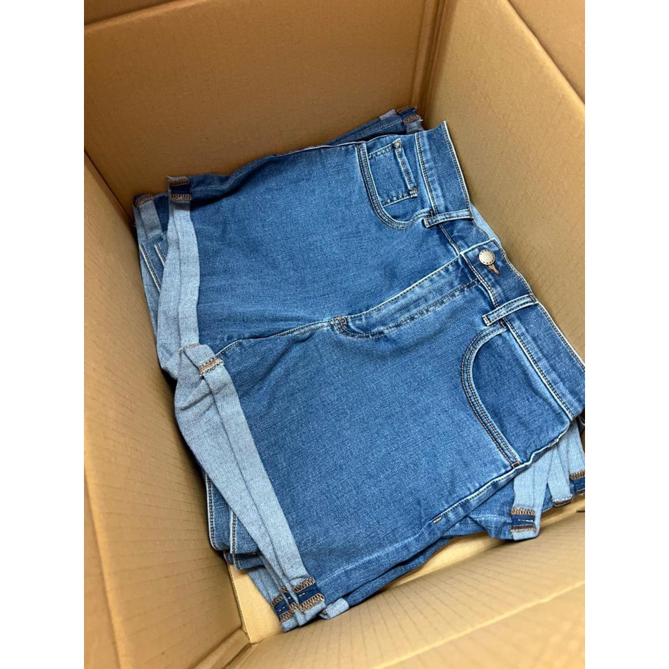 Quần short jeans Xanh