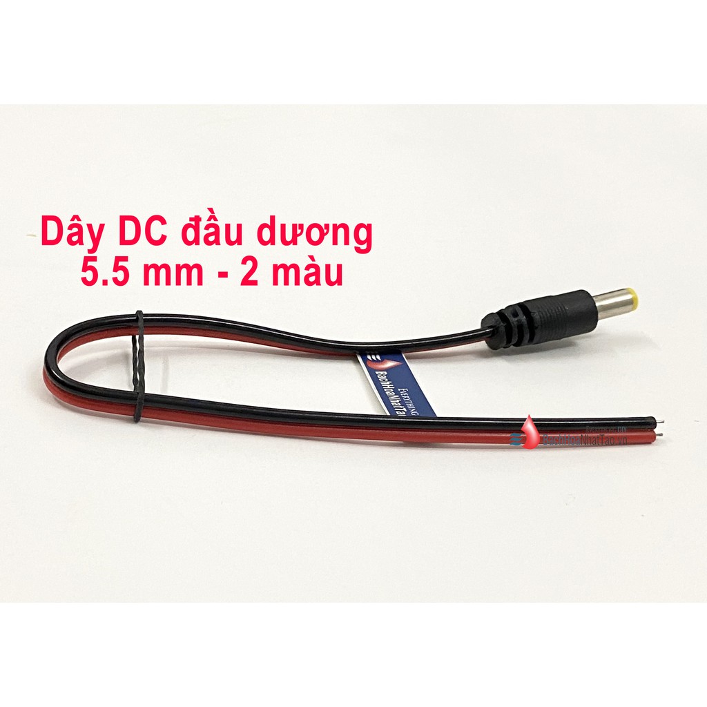 Dây jack đực + cái 5.5-2.1 - 2.5mm - dài 25cm