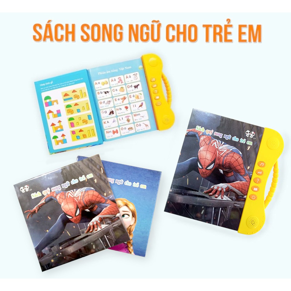 Sách Song Ngữ Quý Cho Trẻ Em Tặng Kèm Pin và bút