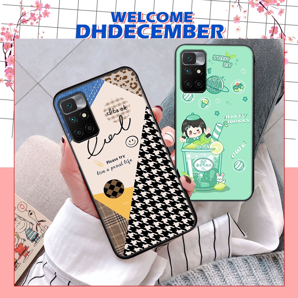 Ốp lưng Xiaomi REDMI 10 in hình nice ,good luck happy ốp xinh viền dẻo đẹp chất
