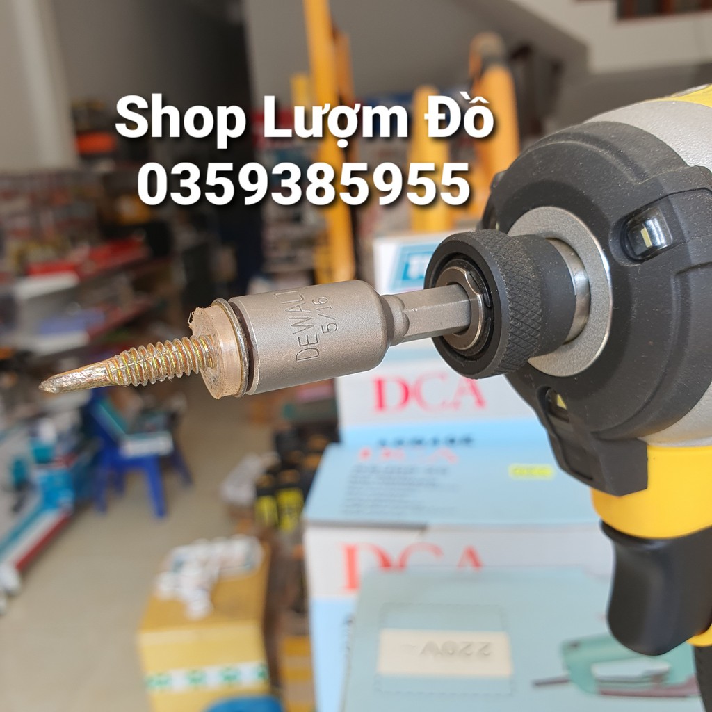 Đầu bắn tôn Dewalt 8mm nam châm rất mạnh và cứng