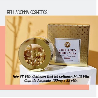 [CHÍNH HÃNG] [Hộp 38 Viên] Tinh Chất Collagen Tươi JM Collagen Multi Vita Capsule Ampoule 400mg x 38 Viên
