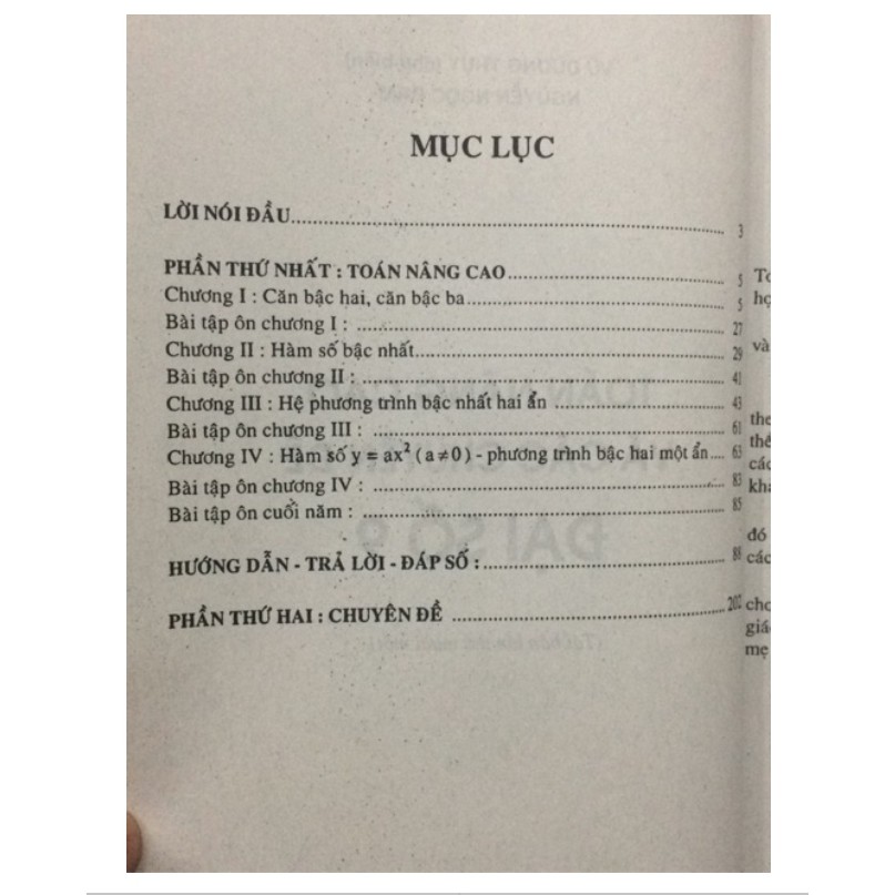 Sách - Toán nâng cao & các chuyên đề hình học + đại số 9