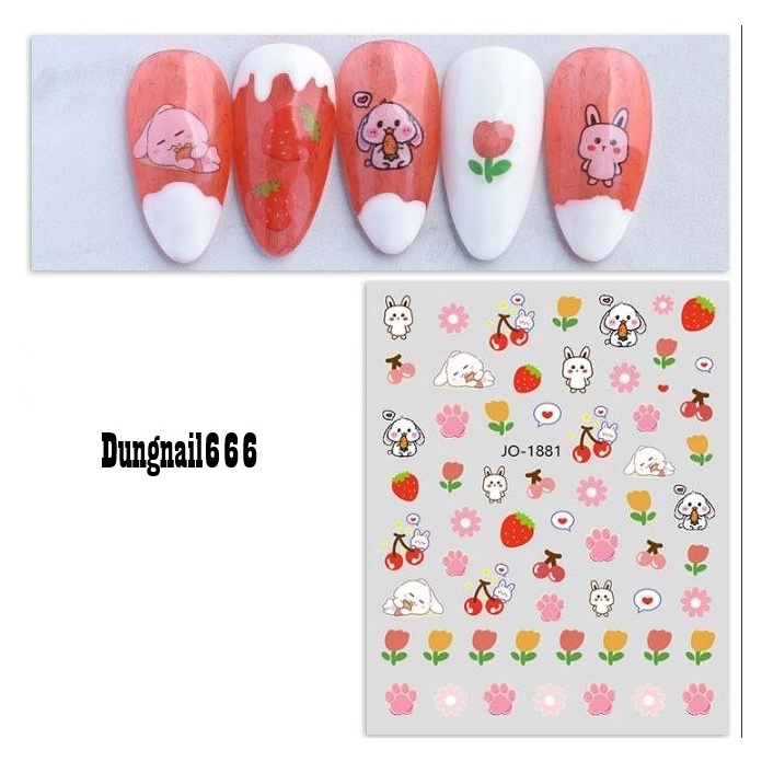 sticker trang tri nail mã jo1881