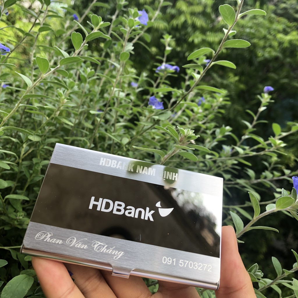 Hộp Đựng Card Visit Cầm Tay, Nhỏ Gọn Làm Từ Inox Không Gỉ _HC10 Quà Tặng Văn Phòng Ý Nghĩa [ Có Khắc Theo Yêu Cầu ]
