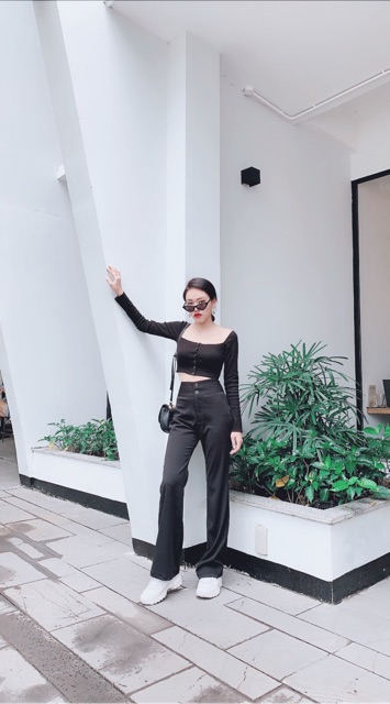 Quần ống loe 2 nút | BigBuy360 - bigbuy360.vn