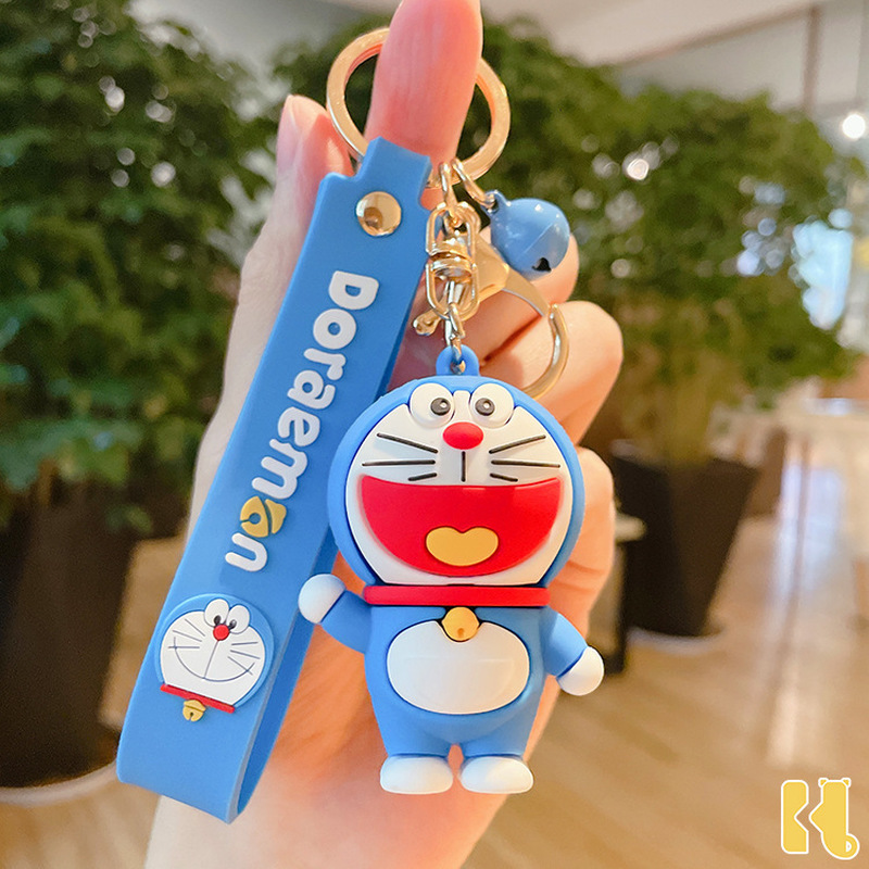 Móc Khóa Hình Doraemon Có Chuông Đáng Yêu Trang Trí Túi Xách Nữ