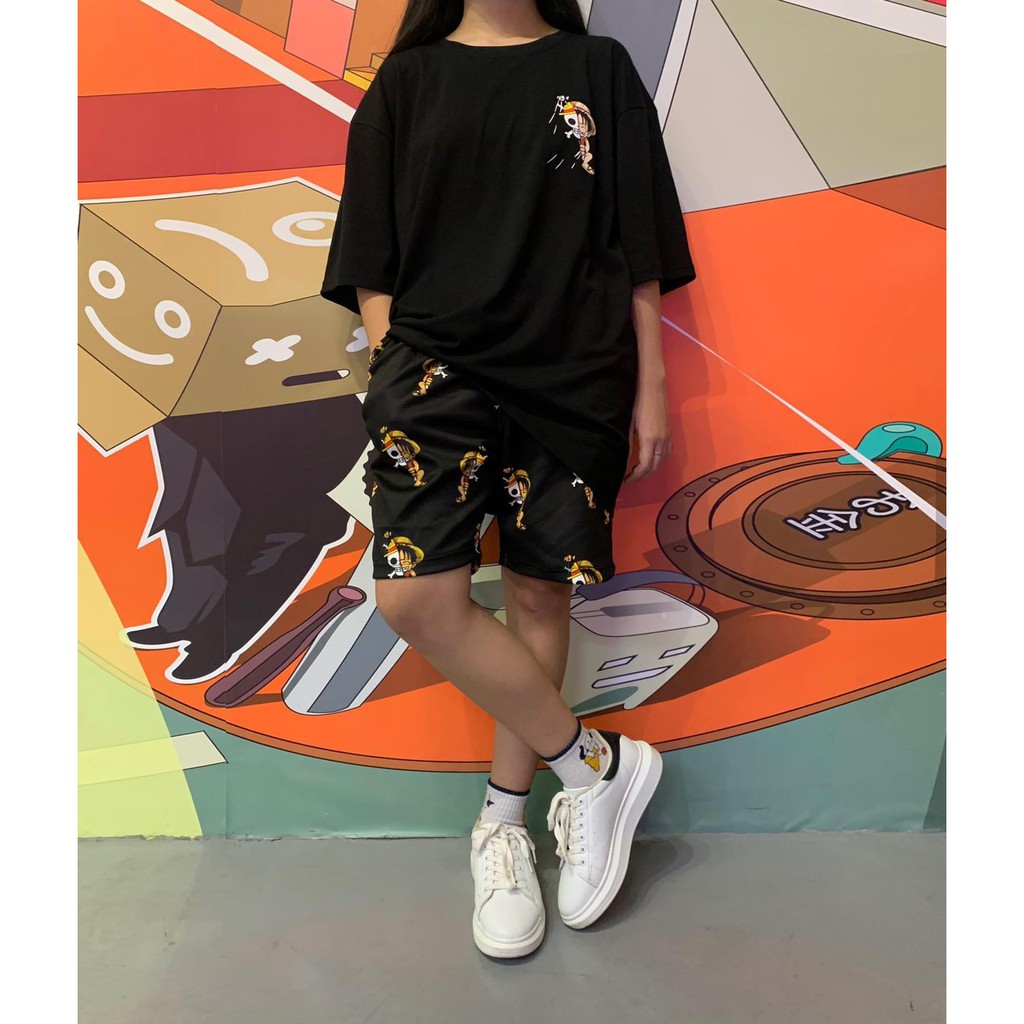 Set Áo thun+ Short LUFFY mẫu v2 unisex