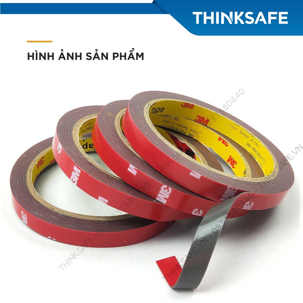 Băng keo 2 mặt 3M 4229P, bám dính, chịu nhiệt - Thinksafe