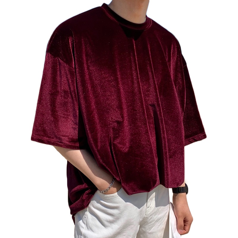 Áo thun ngắn tay dáng rộng thời trang cho nam