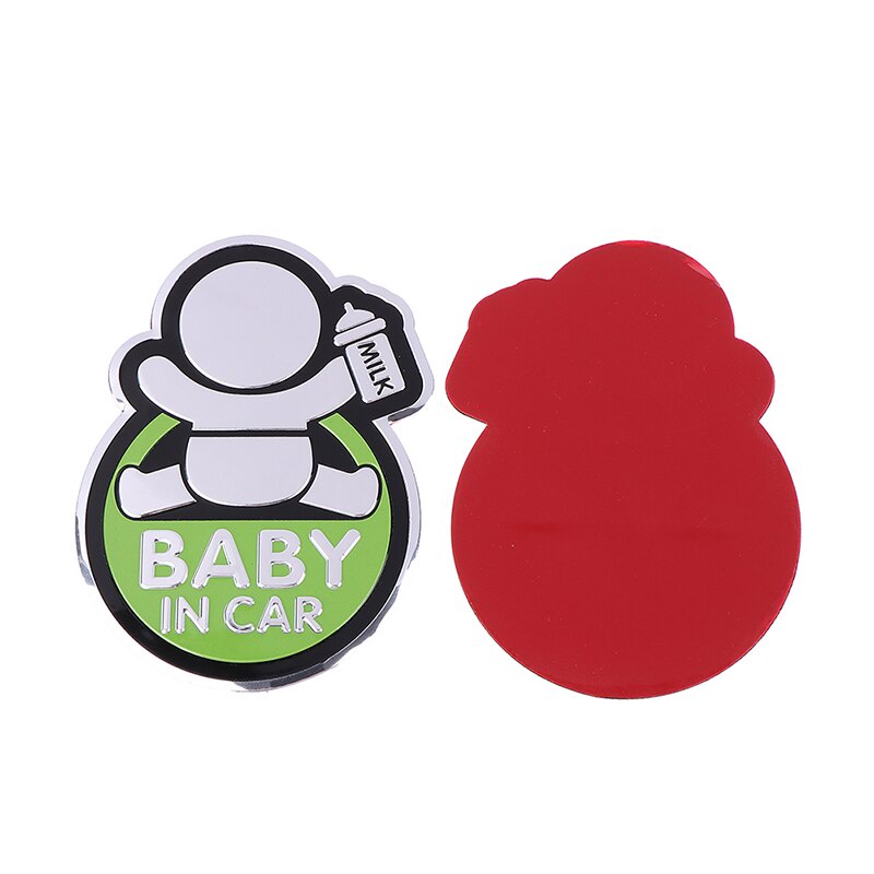 Tem Dán Trang Trí Ô Tô BABY IN CAR Bằng Nhôm Dập Nổi