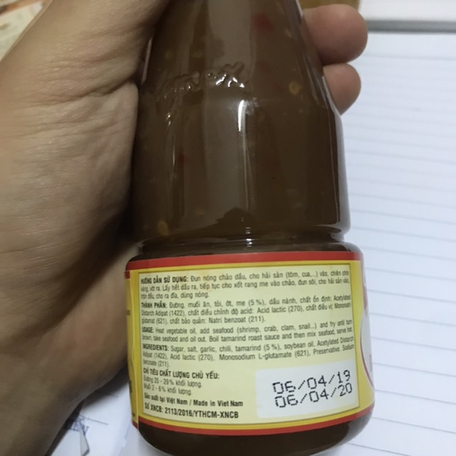 [280 ml ] Chai Xốt Rang Me Cholimex