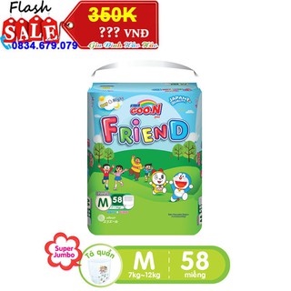 TÃ QUẦN GOO.N RFIEND SIZE M 58 MIẾNG - GOON CHO BÉ 6-10KG