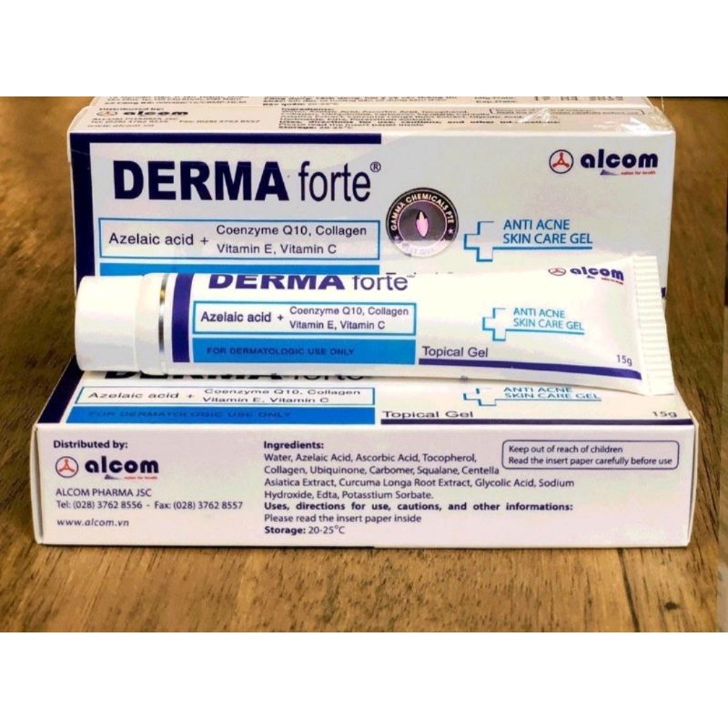 DERMA FORTE KEM BÔI MỜ THÂM, GIẢM MỤN 15g