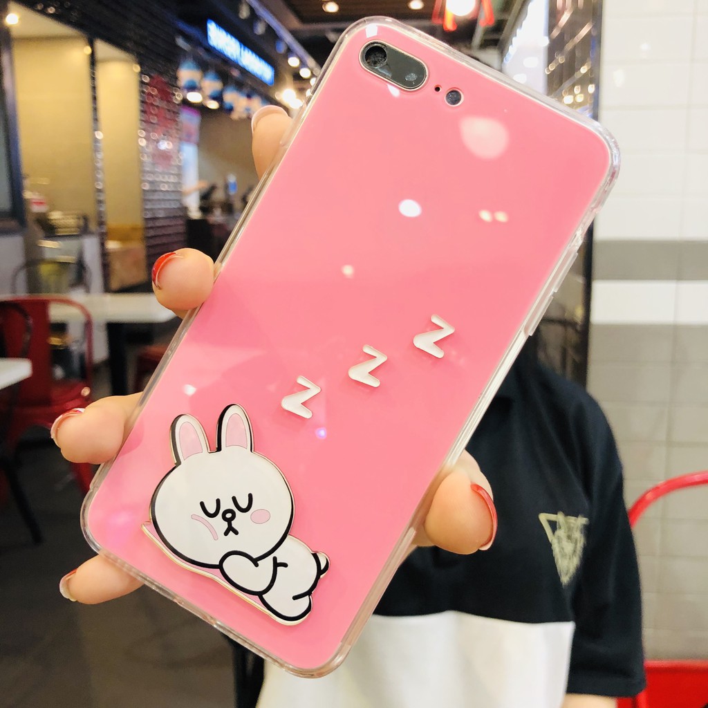 [ OPPO ] Ốp Lưng Gấu Thỏ Ngủ Cartoon 3D - C032 | BigBuy360 - bigbuy360.vn