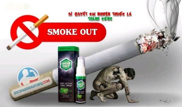 Xịt cai thuốc lá smoke out HÀNG XỊN 100% ( SẢN PHẨM BÁN CHẠY)