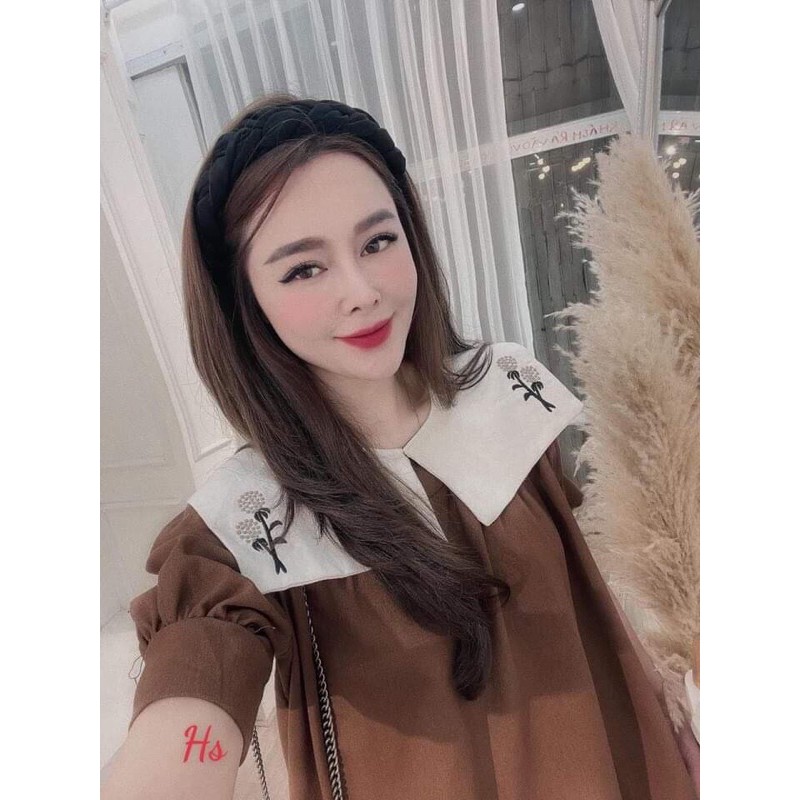 Áo babydoll tay bồng cổ vuông điệu