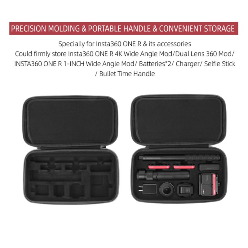 Hộp Đựng Máy Ảnh Insta 360 ONE R 4K Chống Sốc / Trầy Xước / Thấm Nước Tiện Dụng