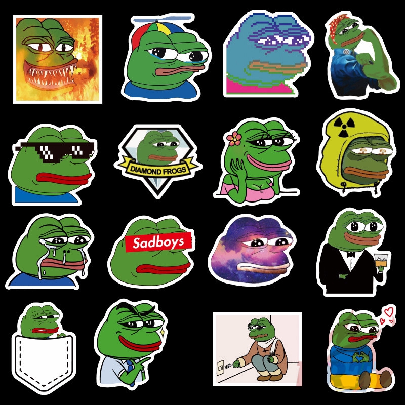❉ Pepe The Frog Series 01 - Cartoon Stickers ❉ 50Pcs/Set Sad Frog Waterproof DIY Decals Doodle Stickers