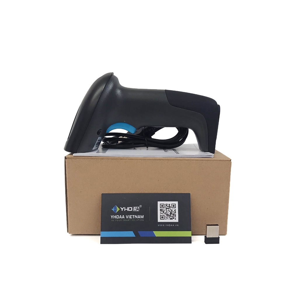 Máy quét mã vạch Bluetooth YHD 6200DB đọc mã vạch Barcode 1D Qrcode 2D dùng trên Điện thoại, Máy tính