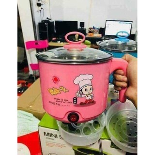 Ca nấu mì/ Nồi điện/ Nồi lẩu mini LỚN 18CM siêu rẻ, bền , đẹp, chất lượng