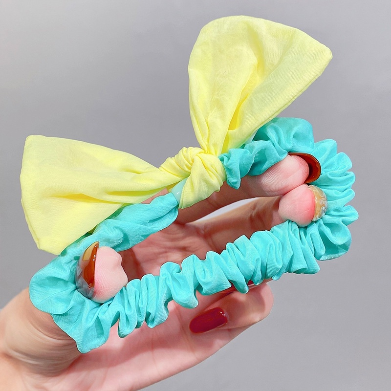 Dây Cột Tóc Cao Su Họa Tiết Hoạt Hình Doraemon Winnie Lotso CMX2 Cho Bé Gái