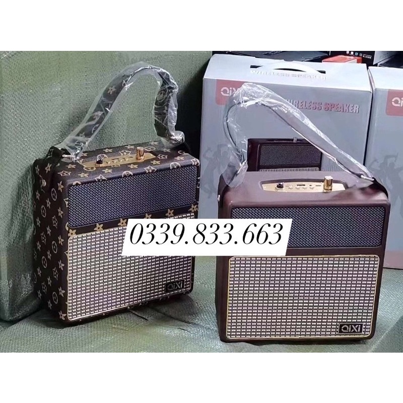 Loa Bluetooth Qixi SK-2027 Chính Hãng Âm Thanh Siêu Đỉnh Tích Hợp Cổng Micro 6.5 Karaoke Micro Không Dây BH 12 tháng