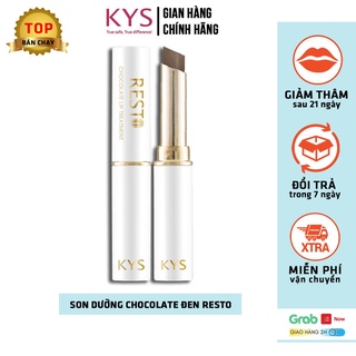 Son dưỡng mềm môi giữ ẩm không khô môi KYS chocolate Treatment Resto 1,5G