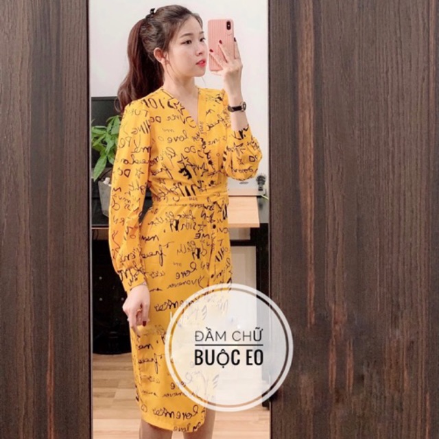 Bigsize Đầm chữ buộc eo bigsize
