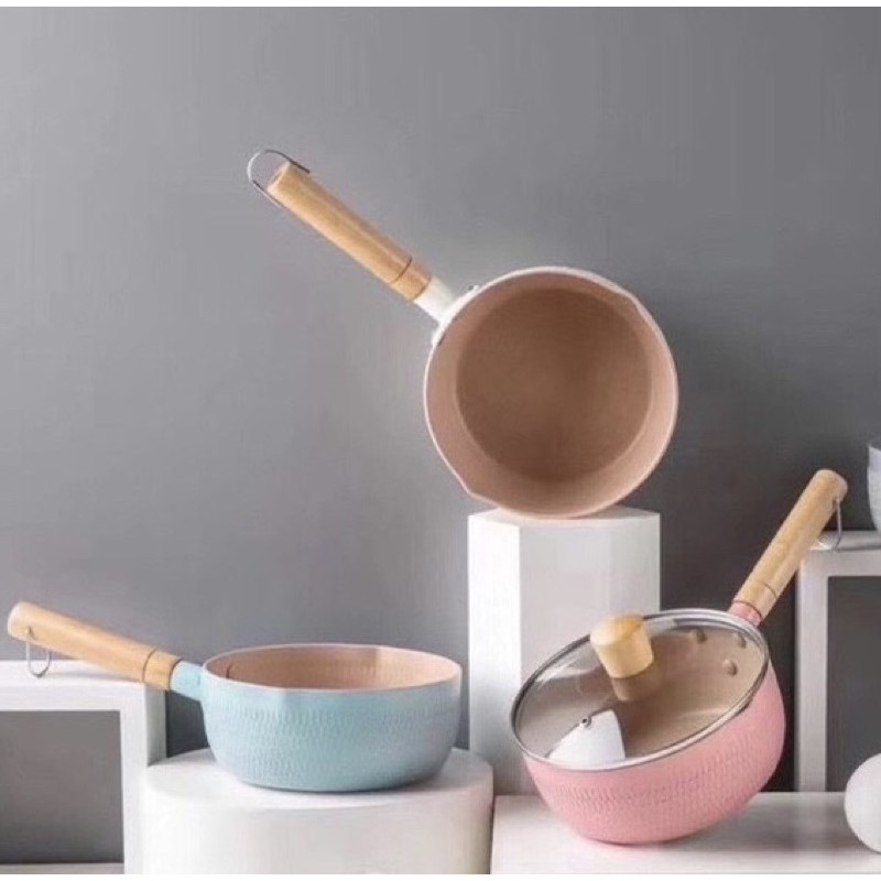 Chảo lòng sâu chống dính vân đá 18cm❤FREESHIP❤chảo mini sâu lòng