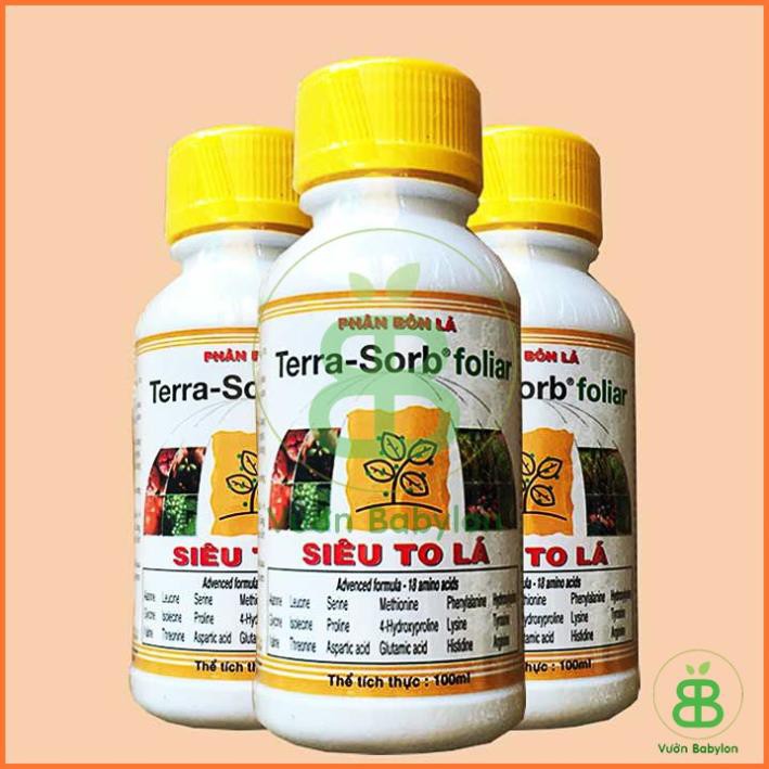 (NEW) Phân Bón Kích Ra Hoa, Siêu To Lá Terra Sorb foliar 100ml