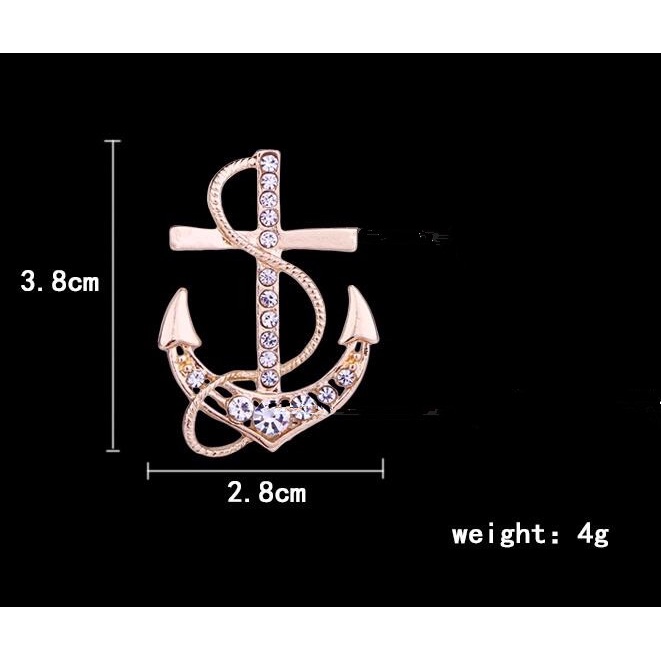 Ghim cài áo EFAN hình mỏ neo dễ thương