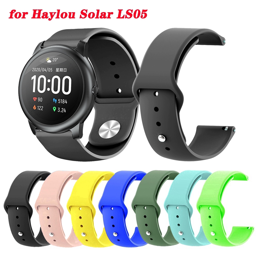 Dây đồng hồ silicon cho Haylou Solar LS05