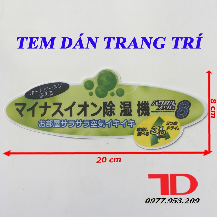TEM DÁN TRANG TRÍ NHỎ HÀNG NỘI ĐỊA NHẬT