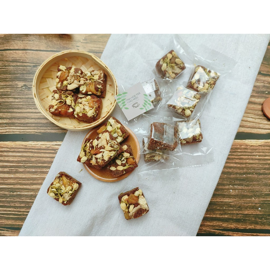 Trà đường nâu gừng nhài long nhãn nụ nhài 1 kí Tinh Hoa Trà Thảo Mộc Món Qùa Từ Thiên Nhiên