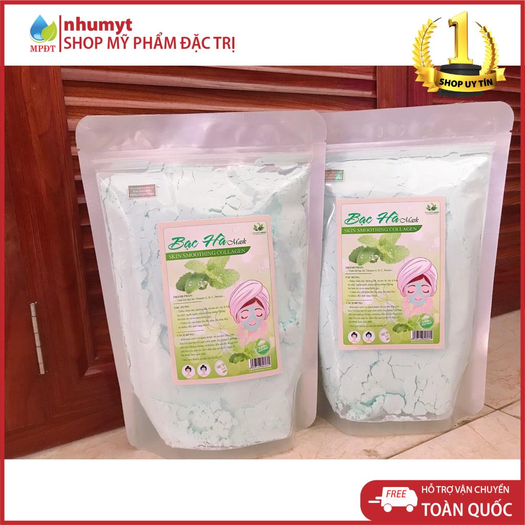 500GR Bột đắp mặt bạc hà, chống viêm , giảm sứng tấy sau lăn kim, nặn mụn