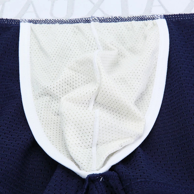Quần Lót Boxer Vải Lụa Lạnh Phối Lưới Thời Trang Nam Gợi Cảm
