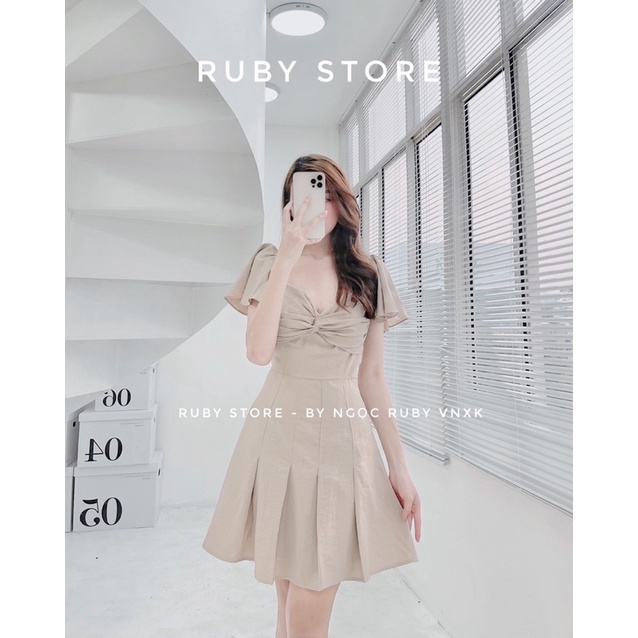 Đầm xoắn ngực tay cánh tiên ( HÌNH THẬT ) | BigBuy360 - bigbuy360.vn