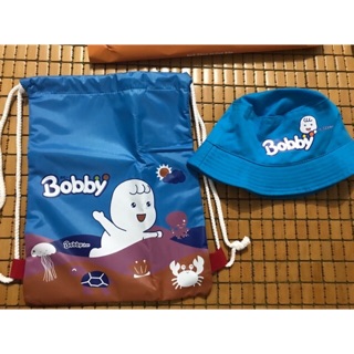 Bộ balo day rút và nón bobby cho bé