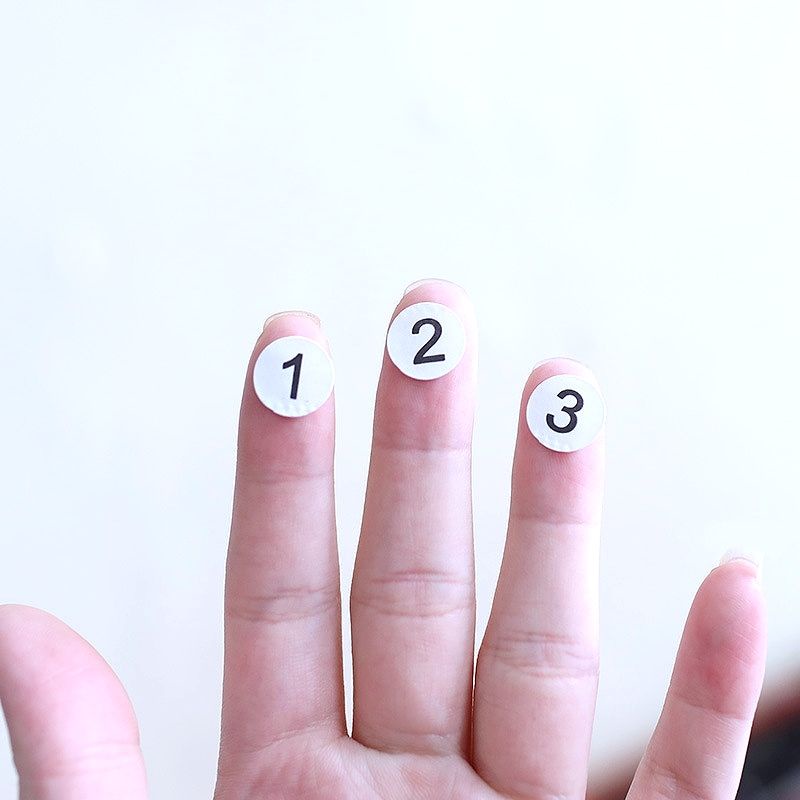 Số dán thứ tự đánh dấu chai nước sơn, mẫu nail, trang trí sổ tay, SIZE NHỎ XÍU 1cm