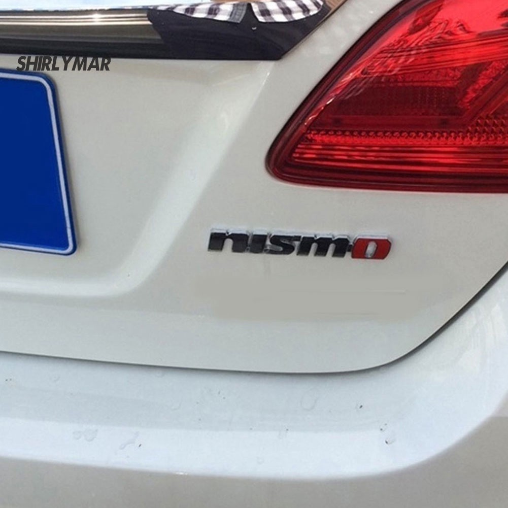 Miếng Dán Kim Loại In Chữ Sr nismo Trang Trí Xe Hơi
