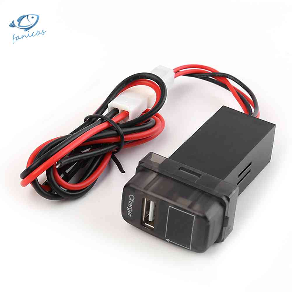 Củ Sạc Tích Hợp Đèn LED Xanh Dương FANIC 2.1A Cho Mitsubishi