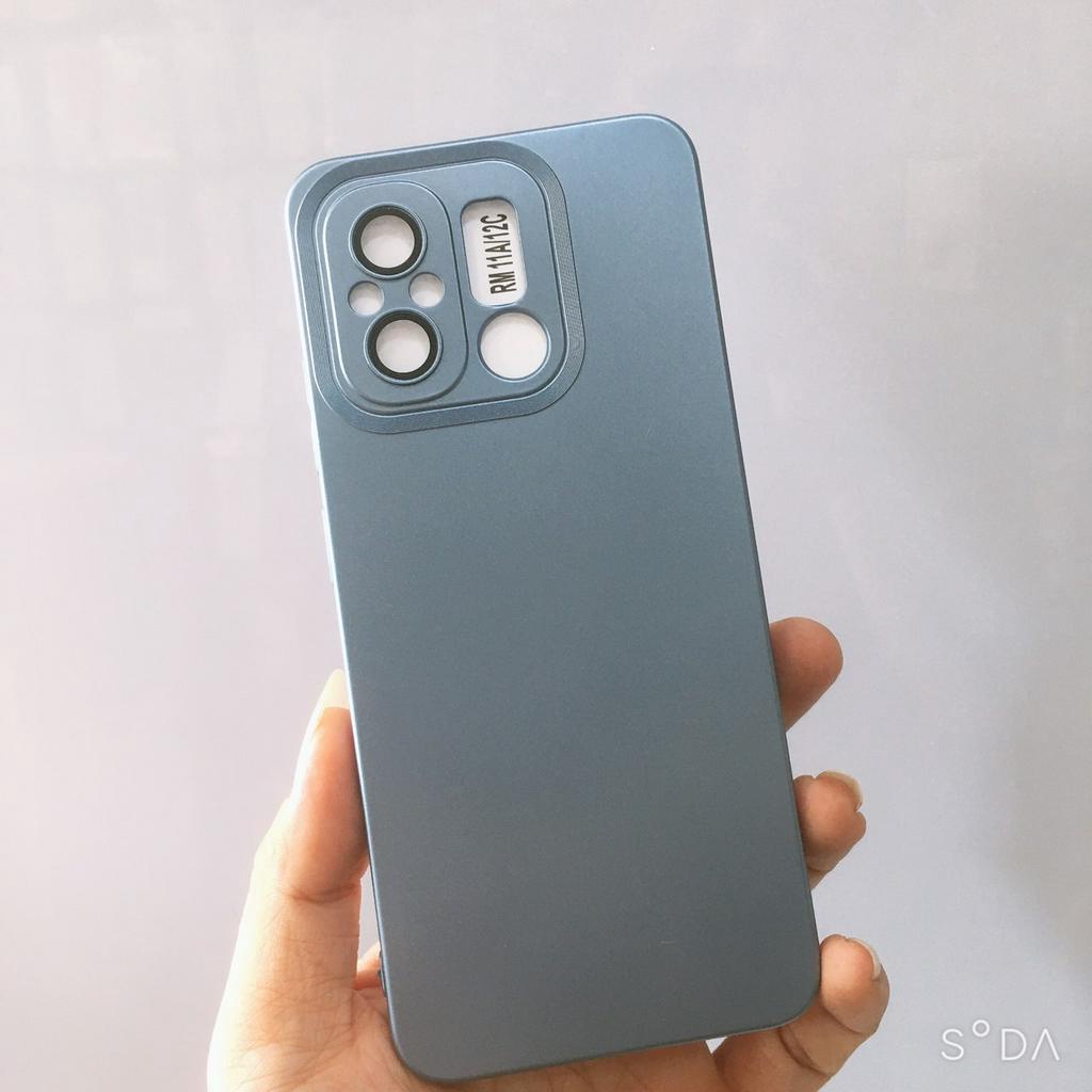 Ốp lưng Xiaomi Redmi 12C/ 11A TPU màu nhám chống vân tay viền vuông sang trọng