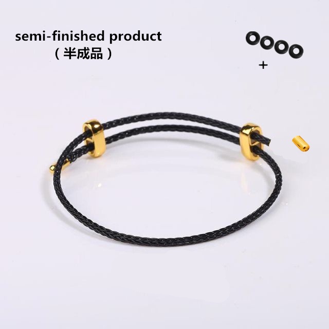 Vòng Tay Dây Thừng 2MM Hai Chiều Chống Thấm Nước Có Thể Điều Chỉnh Kèm 4 Nút Chặn