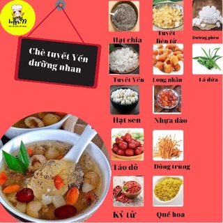 Set nguyên liệu chè dưỡng nhan 12 vị 400gr