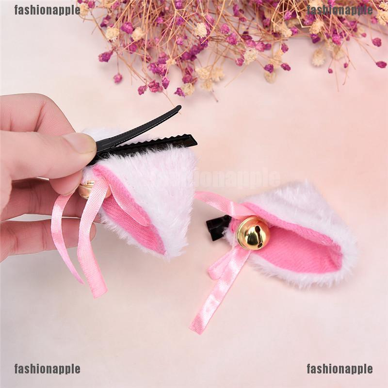 ❀❀ Kẹp Tóc Tai Mèo Phối Lông Hóa Trang