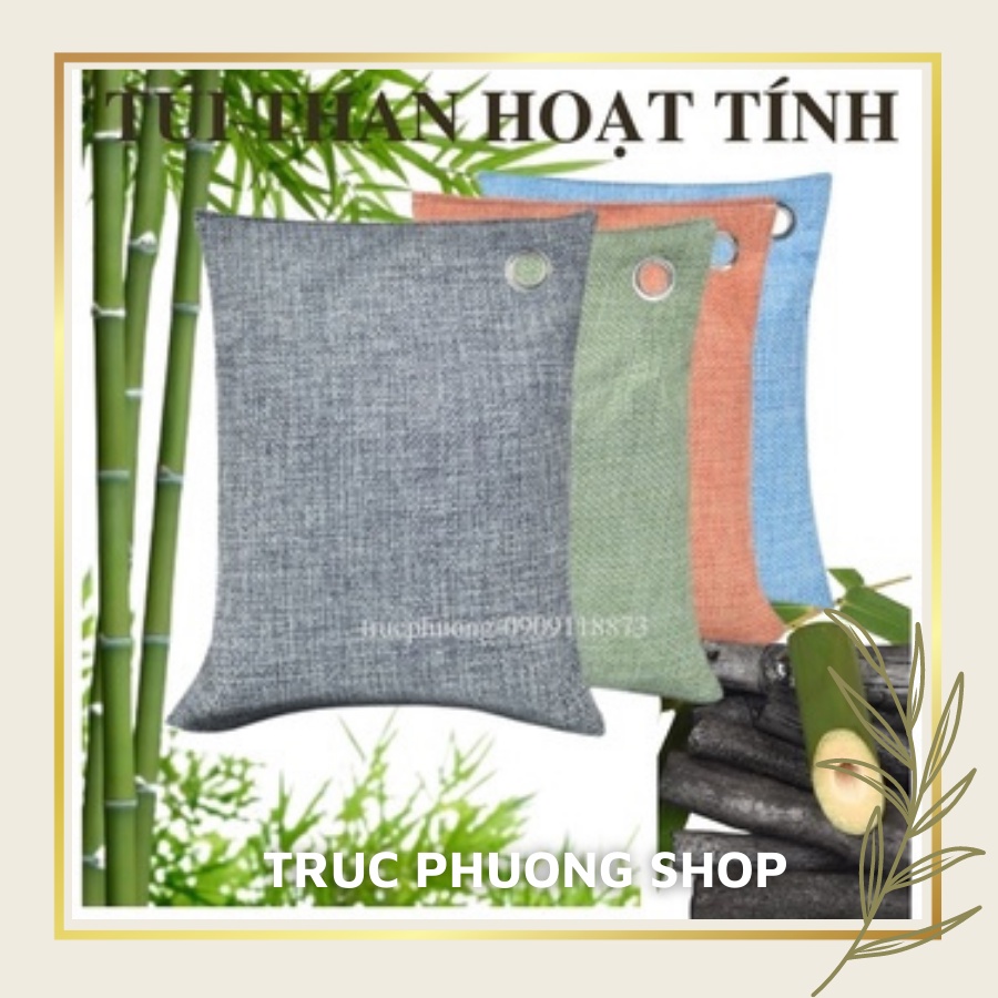 Túi than hoạt tính 200 gram khử mùi ô tô, xe hơi, mùi nấm mốc, kháng khuẩn, lọc không khí trong nhà