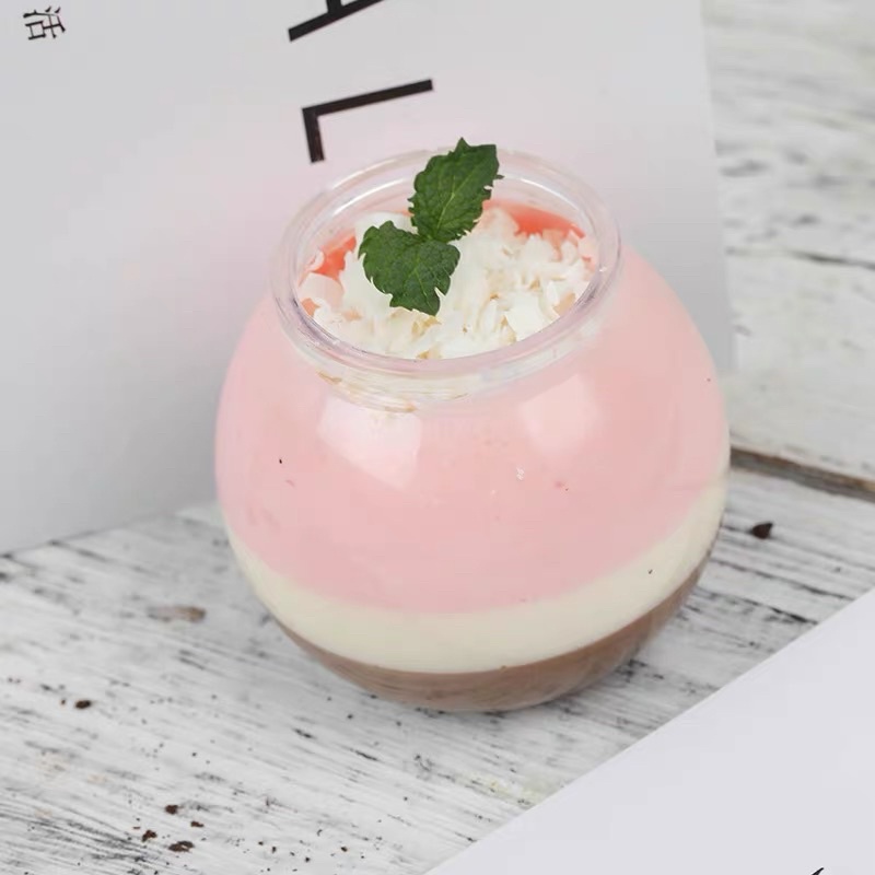 Hũ Thuỷ Tinh Tròn Nắp Nhựa 100ml Đựng Sữa Chua,Gia Vị